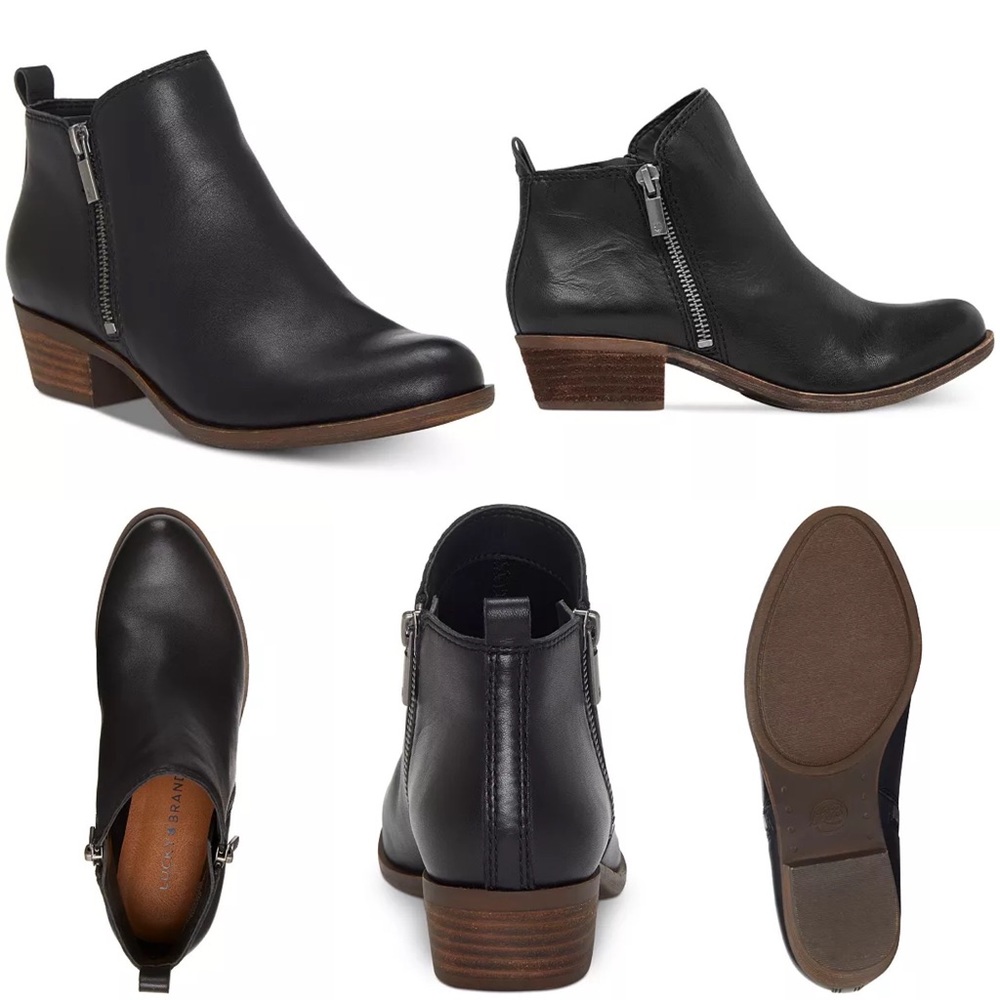 Lucky Brand Basel Black Bootie 8.5